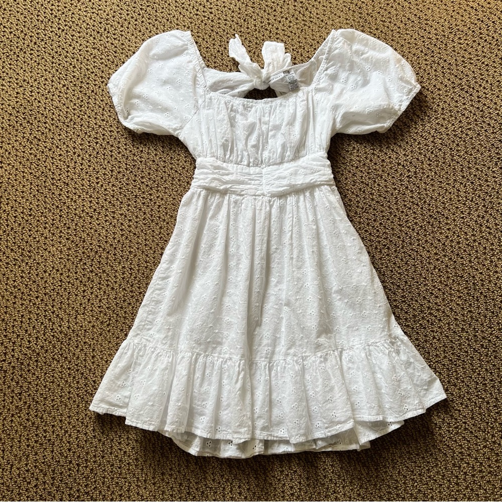 Sincerely Jules White Eyelet Mini Dress